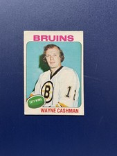 1975/76 OPC Hockey Wayne Cashman Card # 63 In Excellent Condition