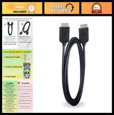 2m/6.5ft One Connect Cable for Samsung QN55Q6FAMFXZA UN49KS7000F TV - High-Speed