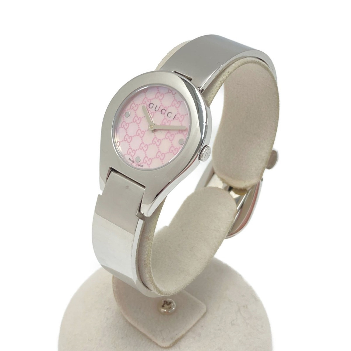 GUCCI 6700L Pink Case Size 25mm Wrist Size 17cm Ladies Used Watch