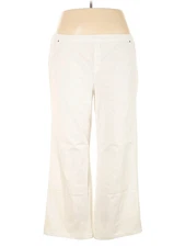 H By Halston Women Ivory Jeans 24 Plus