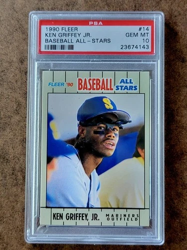 1990 Fleer Baseball All-Stars Ken Griffey Jr. #14 PSA 10 GEM MINT CARD