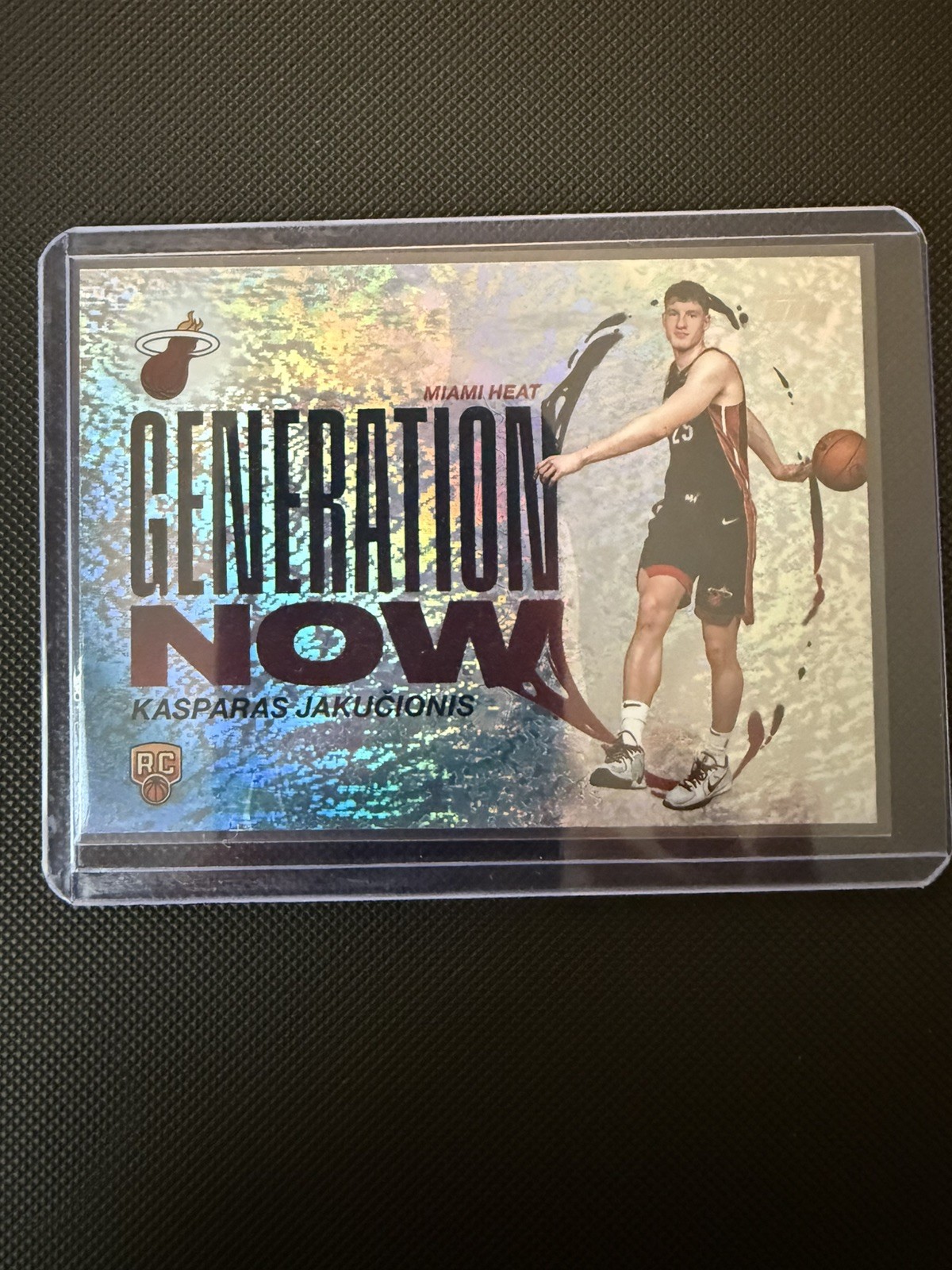 Kasparas Jakucionis Rookie #GN-20 2025-26 Topps Generation Now Holo Foil Heat