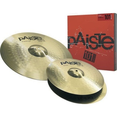 Paiste 101 Brass Cymbal Set Essential 13'' HiHat, 18'' Crash Ride
