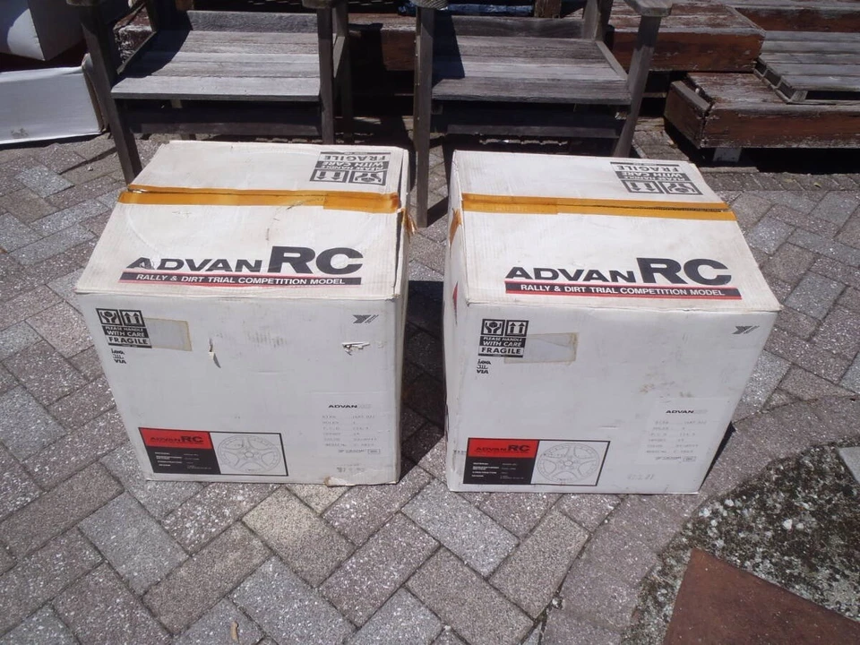 Advan RC Rally & Dirt Trial Wheel Set 16x7 4x114.3 1997 New Old Stock JDM RARE! - Image 3 of 4