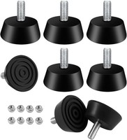8 StüCk MöBelfüßE Verstellbar,Gummipuffer M6,FüR GummifüßE Mit Schraubbar Gewind
