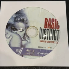 BLU-RAY DISC ONLY, LIKE NEW, Basic Instinct, 1992, Unrated Director's Cut