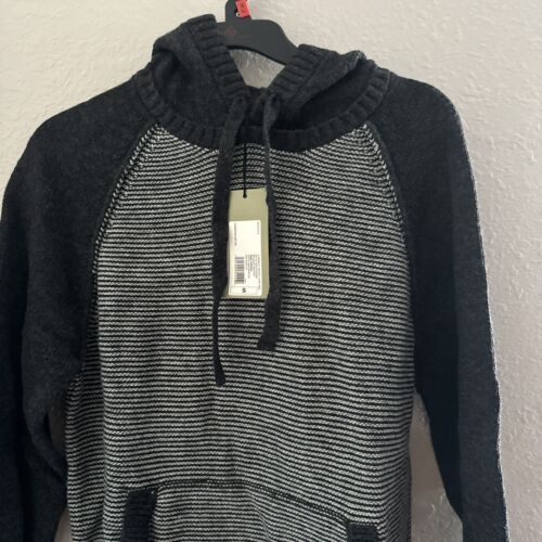 Men's Regular Fit Knit Pullover Hoodie Sweater Goodfellow Co. Size "S" Charcoal - Picture 3 of 12