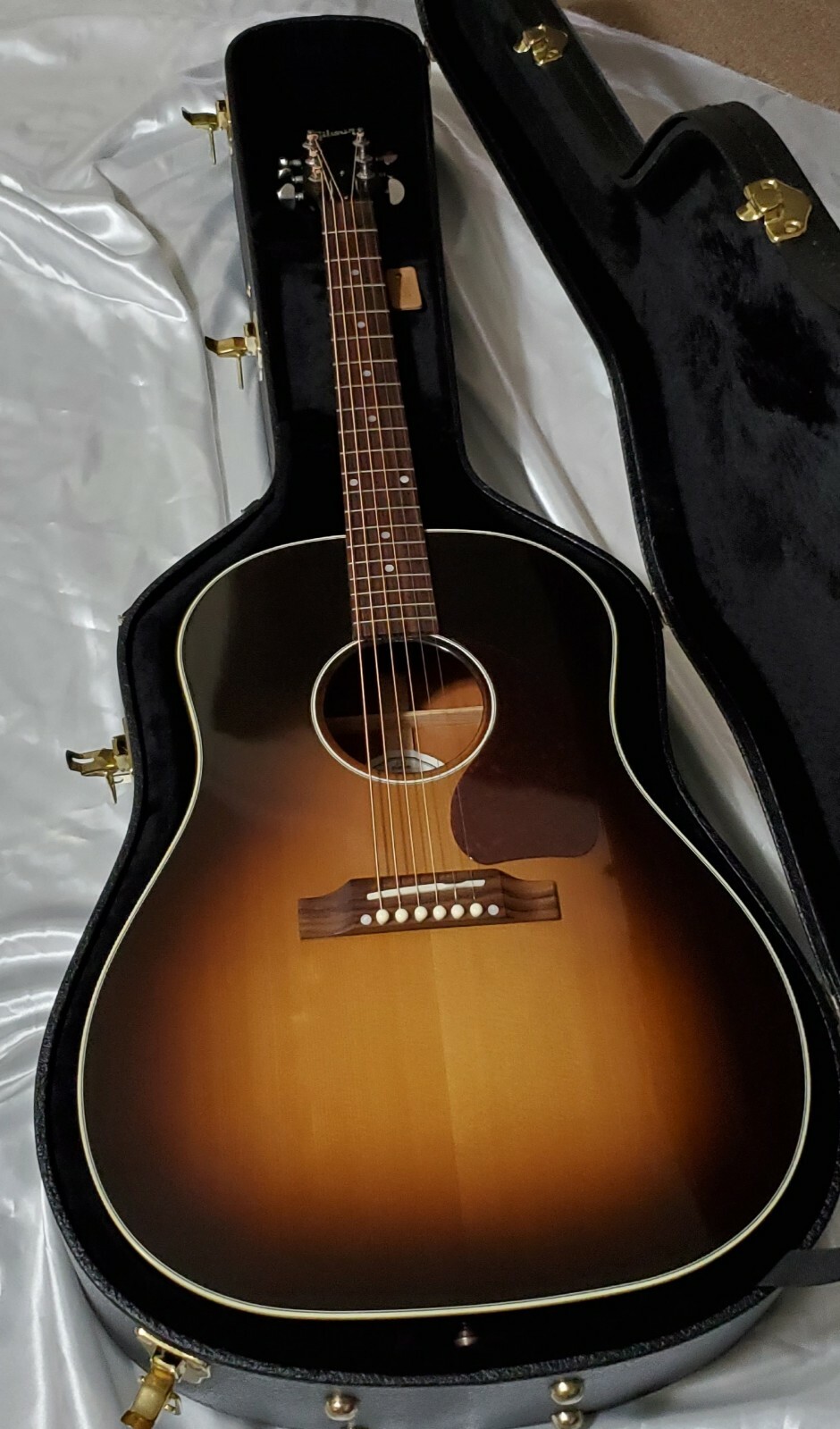 Gibson J 45 Standard Acoustic Electric Guitar Vintage Sunburst For Sale Online Ebay