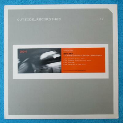 Spy-Tek   Transmission Origin Unknown 12'' Vinyl 2001 Outside Recordings 004