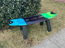 Surf Bench  Wake Board Bench- Coffee Table made with real Wake Boards 