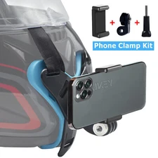 Motorcycle Helmet Chin Mount Holder For GoPro Hero 9 8 7 6 5 Camera Phone Clip
