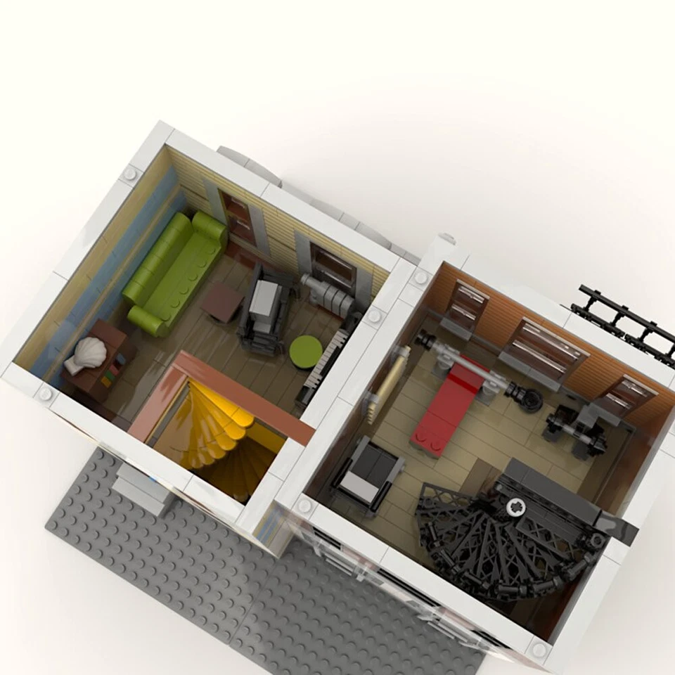 MOC: Modular Building: New Block City Two Housing with Interior 3173 Pieces - Image 4 of 4