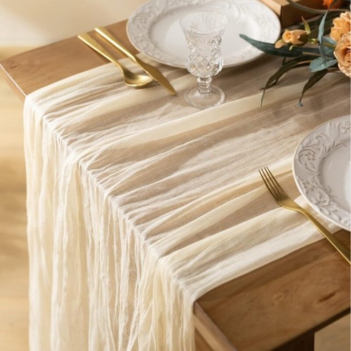 3m Cheesecloth Gauze Table Runner Wedding Large Cloth Soft Centerpiece AU - Picture 3 of 42