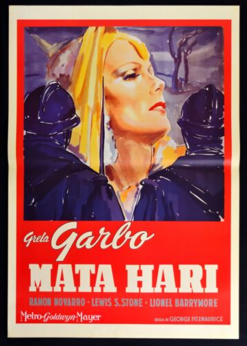 Werbeplakat Mata Hari Greta Garbo Lewis Stone Barrymore Novarro W55 - Zdjęcie 1 z 1