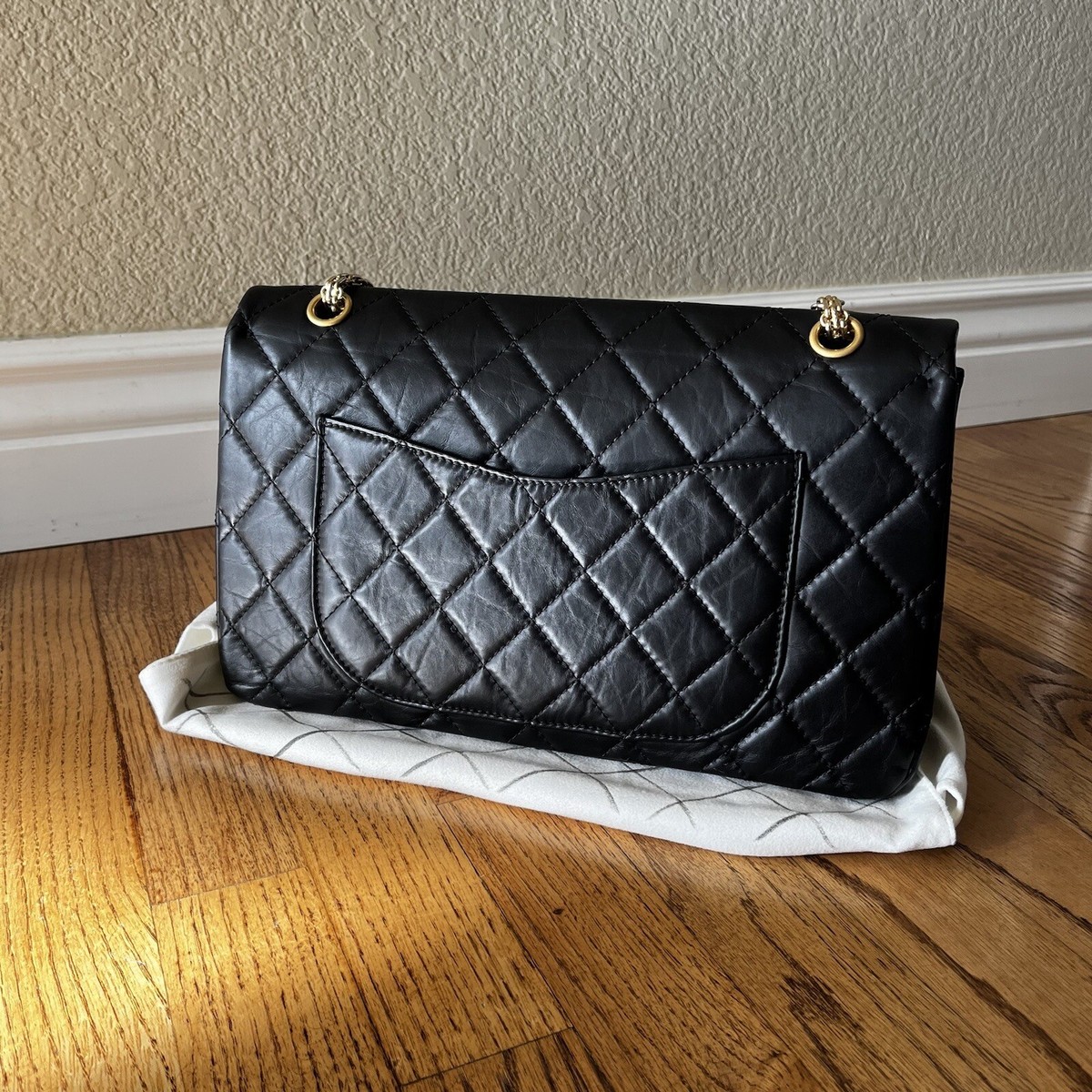NIB Authentic CHANEL 227 Reissue 2.55 Bag Black Aged NIB Authentic CHANEL 227 Reissue 2.55 Bag Black Aged
