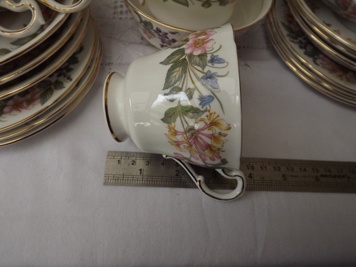Paragon "Country Lane" 21 piece Tea Set - Porcelain china - Made in England - Picture 17 of 18
