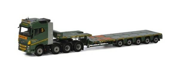 ミニカー WSI 1/50 VOLVO FH4 GL 8x4 Nooteboom WSI 1/50 for VOLVO FH4 GLOBETROTTER 8x4 Nooteboom PX 5 AS