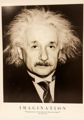 Phantasie, Albert Einstein von Corbis Bettman (45,5 cm x 61 cm)