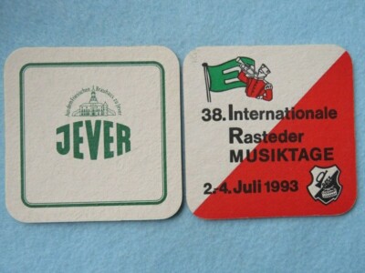 Beer Brewery Coaster: Internationale Rasteder Musiktage Jever Brewing Co Germany