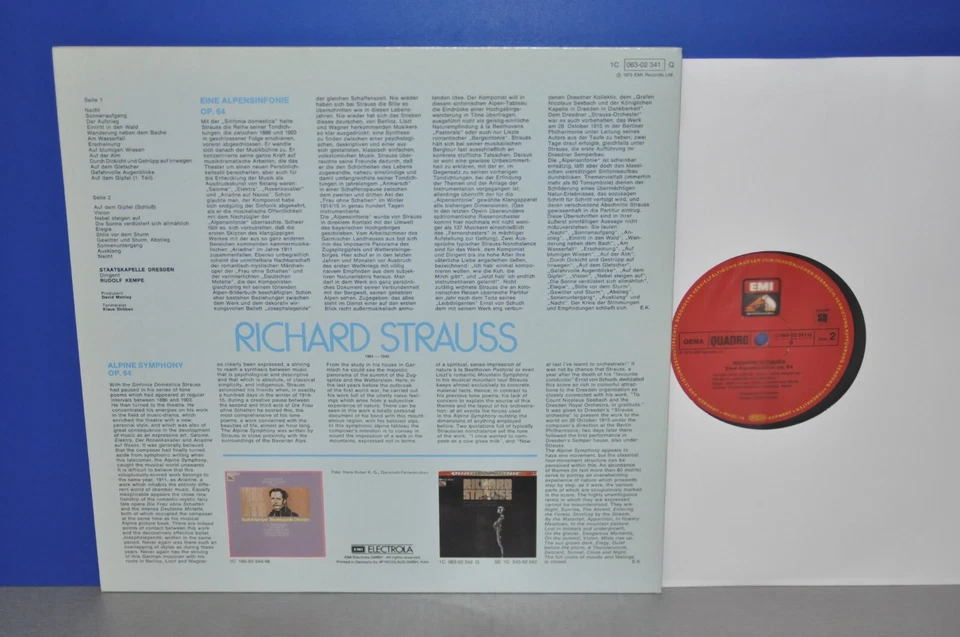 Richard Strauss Eine Alpensinfonie Staatskapelle Dresden Rudolf Kempe QUADRO ex! - Bild 3 von 4
