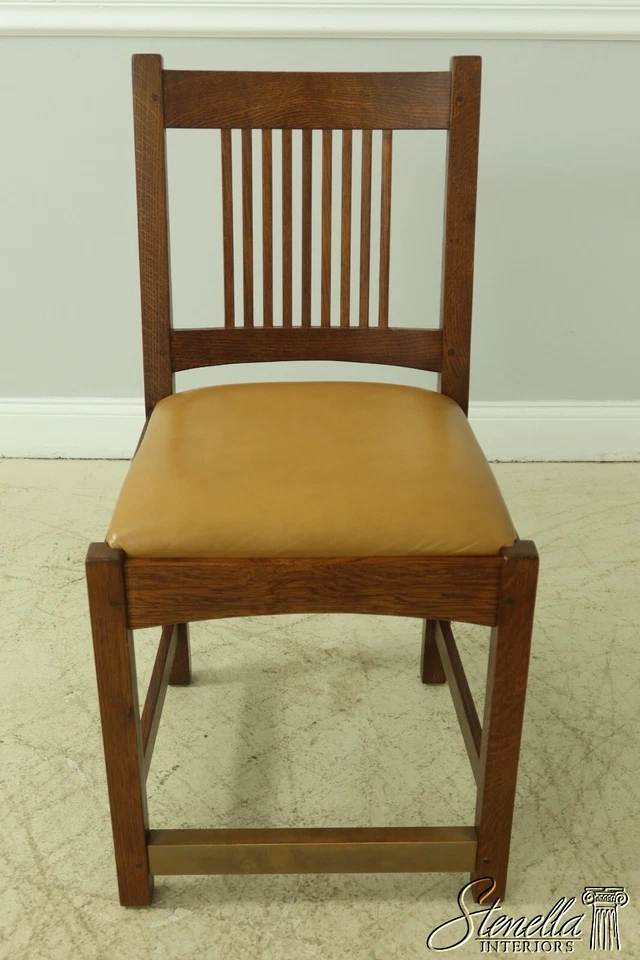 55929EC: Silla artesanal Stickley Mission Oak Foto 2 de 4