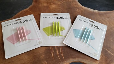 3x3 Nintendo DS Lite Ersatz Stylus Stifte Original selten OVP