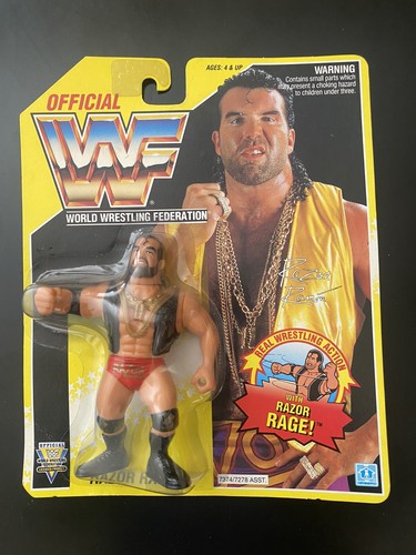 Razor Ramon WWF Hasbro Figure WCW WWE Series 7 Yel...