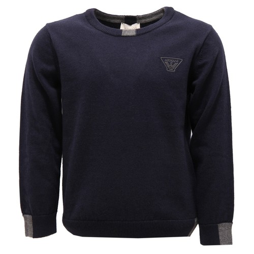 2740V maglione bimbo ARMANI JUNIOR lana blue wool sweater boy kid | eBay
