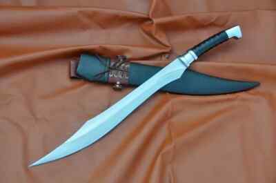 Custom Handmade Carbon Steel Long Blade Scimitar Sword Historical Sword Hunting