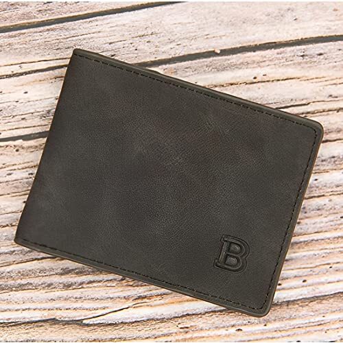 Gifts for him,Men's Billfold and Passcase Wallets, Durable Bifold Style01 - Picture 2 of 7