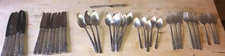 ONEIDA GRENOBLE Pattern Prestige 37 Pieces W/ Serving Silverware Silver Plate