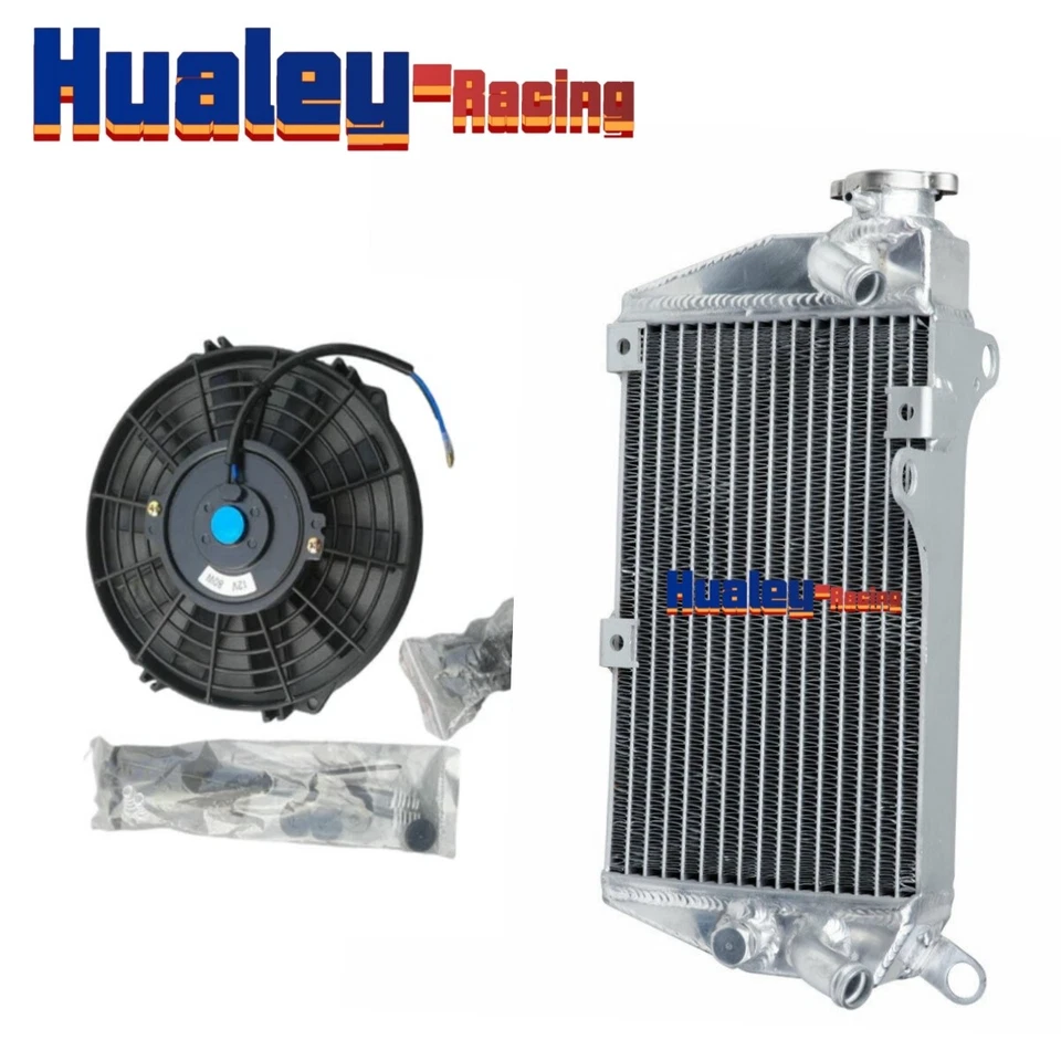 Radiador e ventilador de alumínio para 1987-2007 Kawasaki KLR650 KLR 650 2000 1999 1998 - Imagem 2 de 4