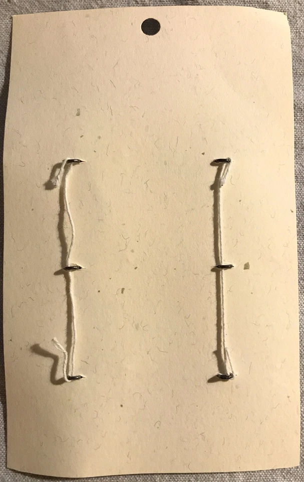 6 MIDORI Domed Brown Beige Plaid Fabric Covered Buttons 1 Card 15mm Almost 5/8" - Image 2 of 2