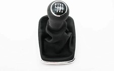 6 Speed Chrome Gear Shift Knob 1pcs Shift Knob Gaitor For 99-2005 Vw Mk4 Golf