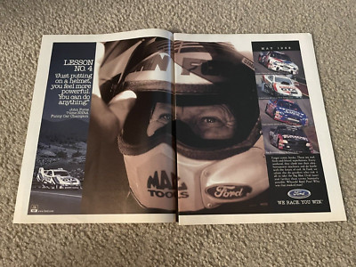 1998 FORD RACING TEAM NASCAR INDY Poster Print Ad JOHN FORCE NHRA FUNNY CAR