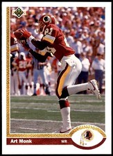 Art Monk #123 1991 Upper Deck