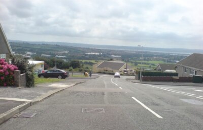 Photo 6x4 Heol Beili Glas Llanelli Looking down the hill to the 'Fri c2008