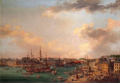 The Outer Harbor of Brest Naval Ship Wall Art Painting Poster Print A3 A4 A5