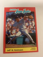 1989 Fleer League Leaders Jeff M Robinson Detroit Tigers 