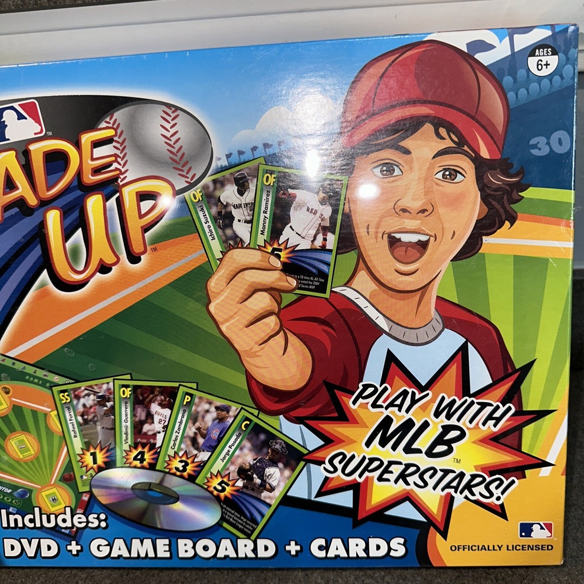MLB Trade Up Baseball A DVD Board Game, DVD+Game board+Cards. New 