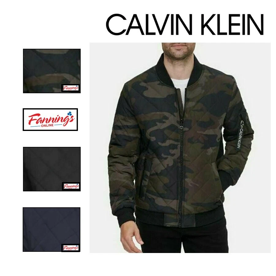 Calvin Klein Men's Quilted Bomber Jacket Coat | L33