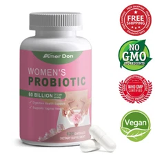 Women's Probiotic Vaginal Probiotics Prebiotic Digestive 120 Vegetarian Capsules