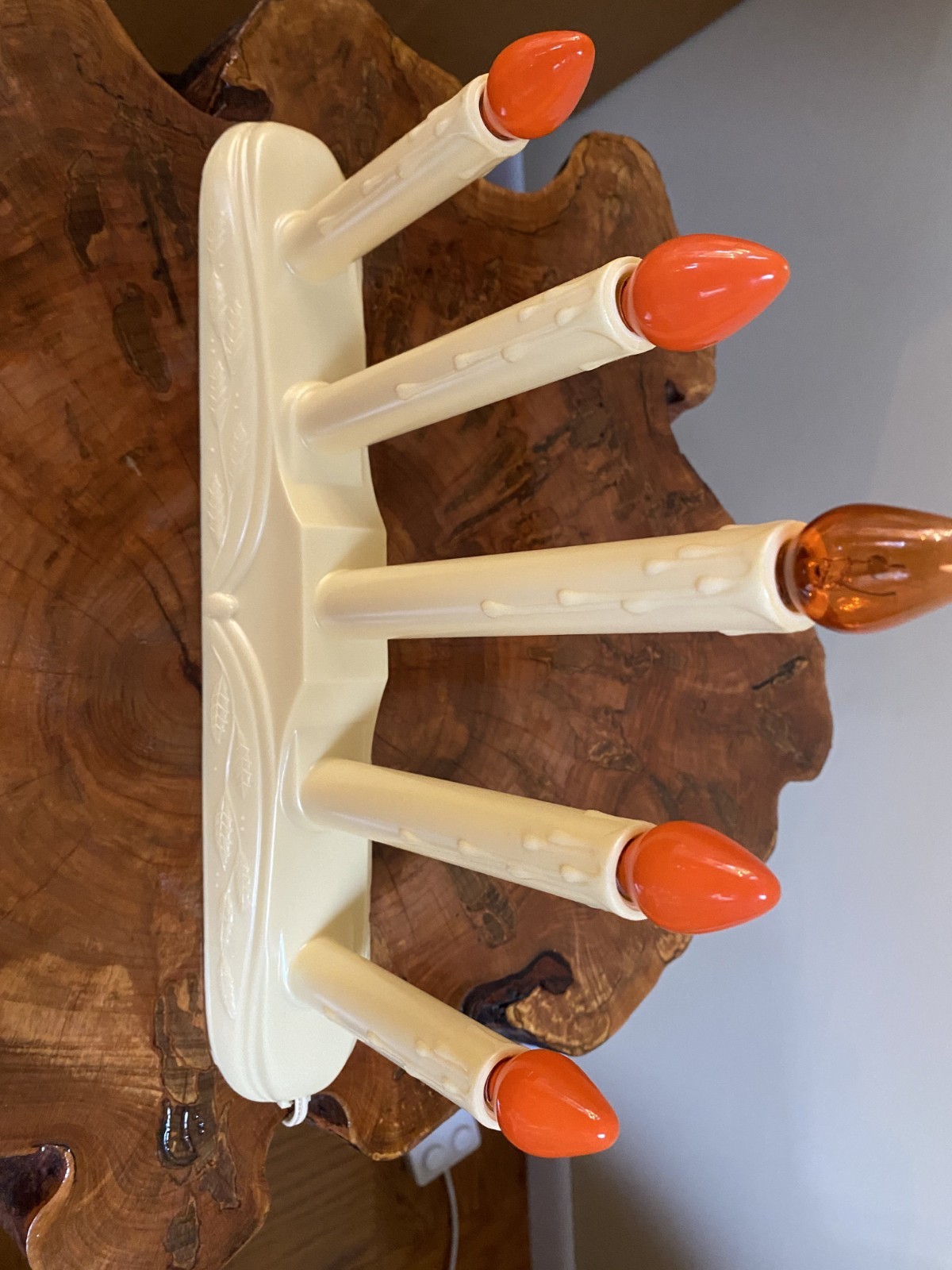 VINTAGE Candelabra Drip Candles Candolier - (5) LIGHTS - w/BOX