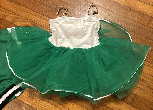 Ninja Turtles Theme Toto And Varsity Jacket Recital Performing Dress SzMc 8-10yo - Picture 10 of 13
