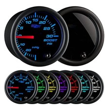 Boost Gauge 30 Psi Vacuum 52mm 2-116 Tinted 7 Color Mechanical Turbo Kit