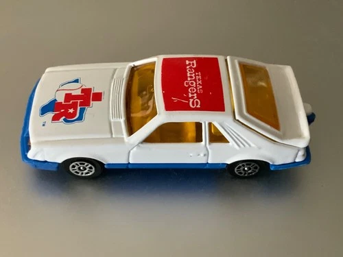 1982 CORGI TEXAS RANGERS METTOY #412 FORD MUSTANG COBRA Baseball TRADING CARS