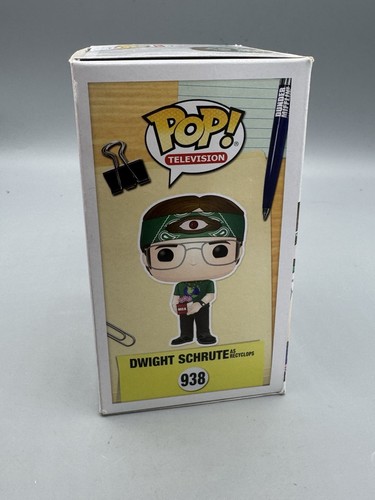 Funko Pop! TV The Office Dwight Schrute As Recyclops With Flowers #938 ECCC - Picture 4 of 23