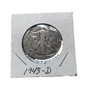 1943-D 50C Silver Walking Liberty Half Dollar