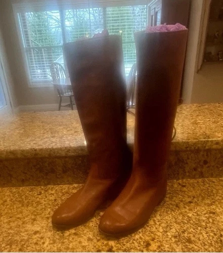 Stivali equitazione Timberland vintage Italia piatti donna 7 5 stringati dietro