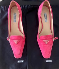prada pink suede buckled pumps- Size 37 from the SS20 collection
